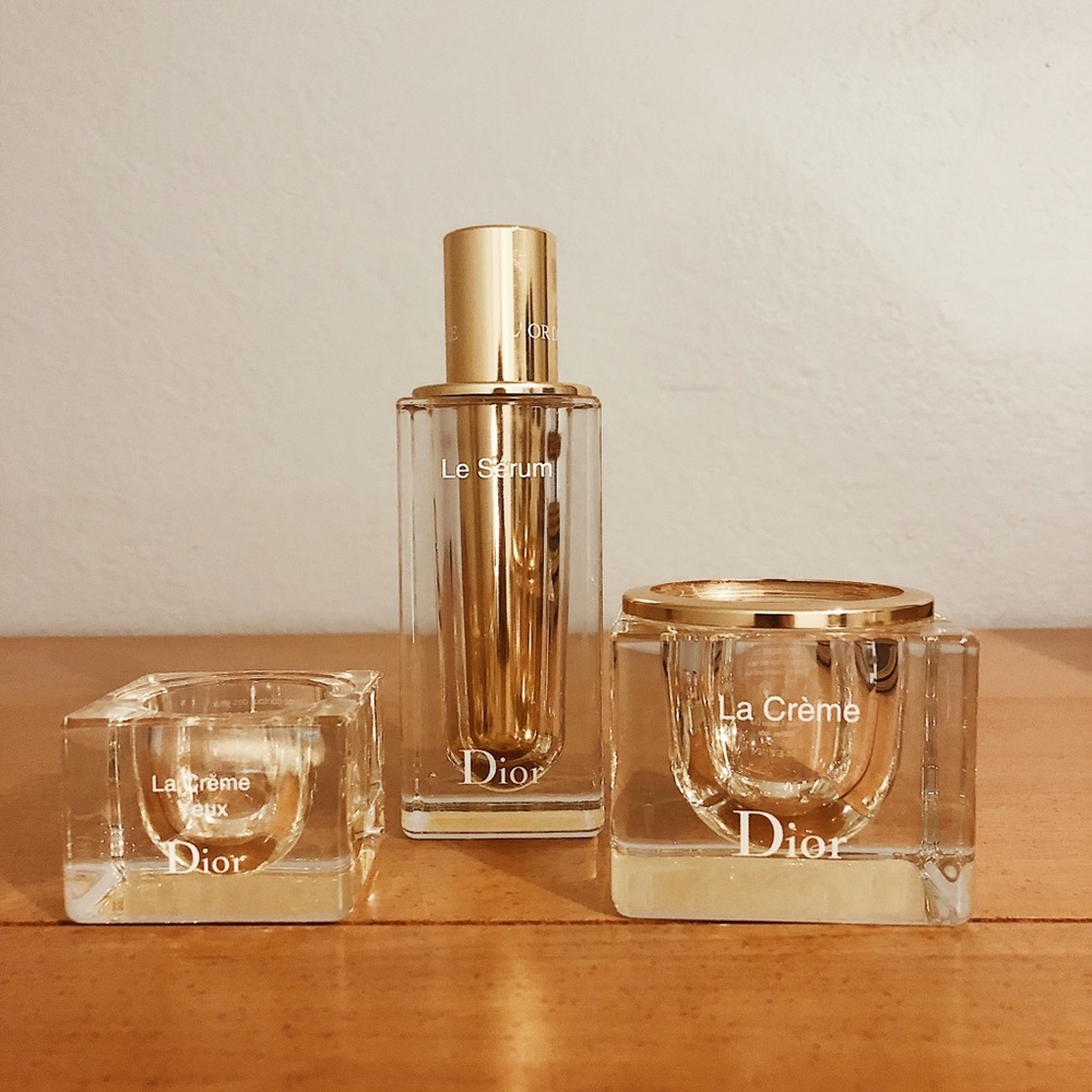 Dior L’or de Vie Glass Holders & Serum Refill